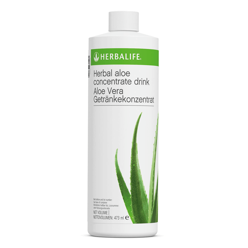 Aloe Vera Getränkekonzentrat 473 ml Flasche von Herbalife, kalorienarm, erfrischend, mit Aloe Vera Geschmack.