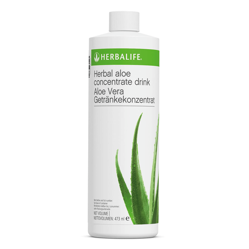 Aloe Vera Getränkekonzentrat 473 ml Flasche von Herbalife, kalorienarm, erfrischend, mit Aloe Vera Geschmack.