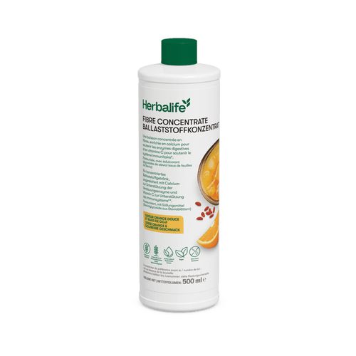 Ballaststoffkonzentrat, süße Orange & Gojibeere Geschmack in 500 ml Flasche von Herbalife.