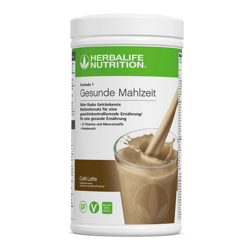 Formula 1 Shake - Gesunder Mahlzeitersatz mit 18g Protein, Café Latte Geschmacksrichtung, 550 g, proteinreicher Nähr-Shake von Herbalife.