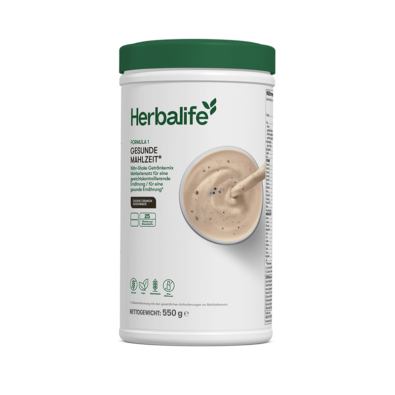 Formula 1 Shake - Gesunder Mahlzeitersatz mit 18g Protein, Cookie Crunch Geschmack, 550g. Gesunde Ernährung in einem Shake.