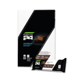 H24 Achieve Protein Riegel Dark Chocolate Geschmack box and bar showcasing rich chocolate flavor and nutritional information.