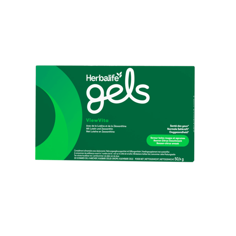 Herbalife Gels ViewVita Beeren-Zitrus, 30 kaubare Gelee-Drops für Sehkraft mit Lutein und Zeaxanthin.