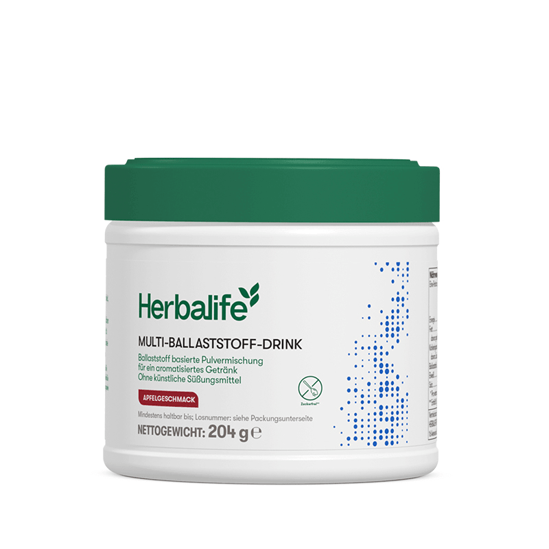 Multi-Ballaststoff-Drink von Herbalife, 204 g, ballaststoffreiche Pulvermischung ohne künstliche Süßstoffe.