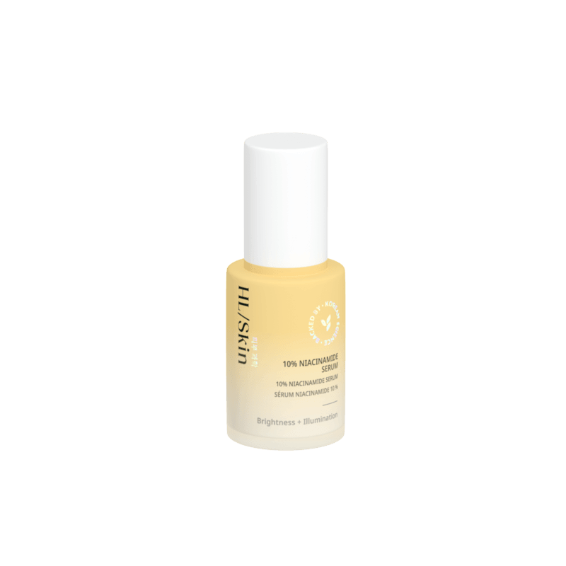 HL Skin 10 % Niacinamide Serum bottle for brighter and smoother skin.
